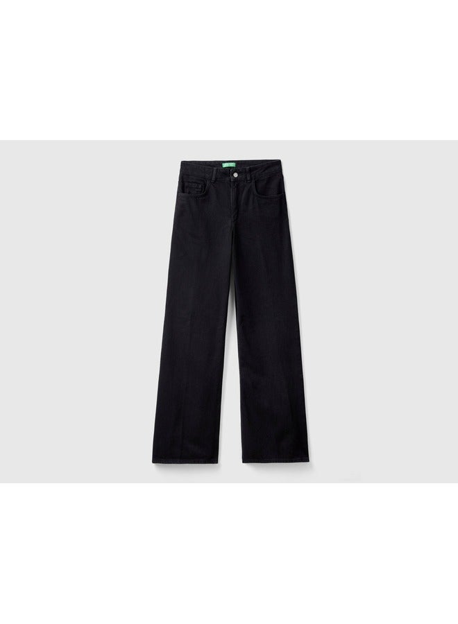 UNITED COLORS OF BENETTON Carrot Fit Jeans - Black  - Image 1