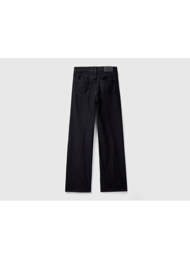 UNITED COLORS OF BENETTON Carrot Fit Jeans - Black  - Image 2