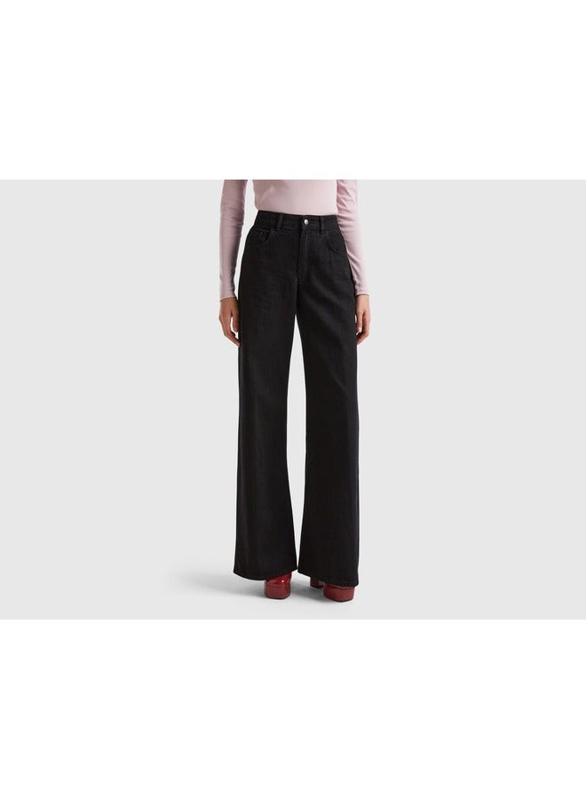 UNITED COLORS OF BENETTON Carrot Fit Jeans - Black  - Image 3