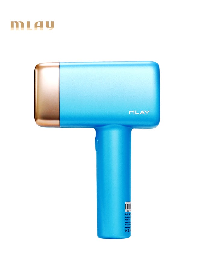 MLAY Newest T14 IPL Laser 3℃ Cold Compress 5-Levels 500000 Pulses Painless Fast Hair Removal Sky Blue - Image 1