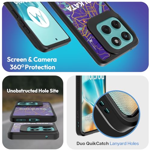 KAPAVER Impulse Back Cover Case Compatible for Motorola Edge 60 Fusion (PC + TPU) (GPS Kolkata), Multicolour - Image 3