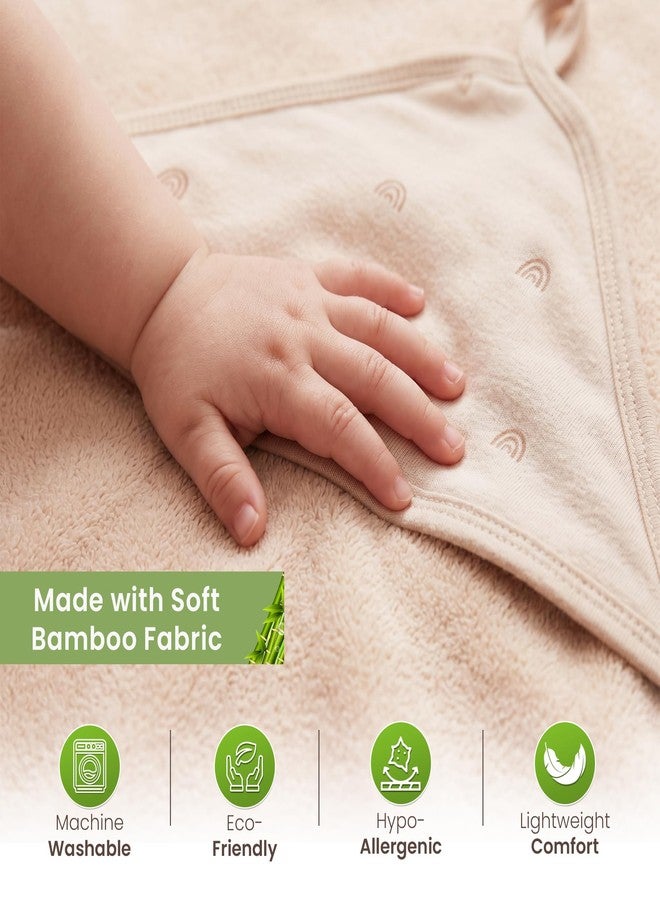 infancie Organic Hooded Baby Towels with Washcloths - 2 Hooded Towel (28x28 inches) & 2 Washcloth (10x10 inches) - Ultra Soft, Absorbent & Cozy Cotton Bath Towels for Newborns and Infants - Image 3