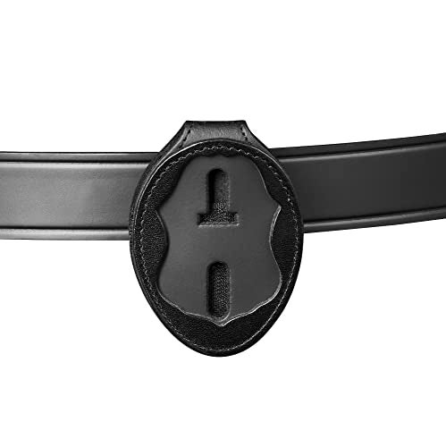 Perfect Fit Shield Wallets Perfect Fit CBP Badge Holder US Customs Border Control Eagle Shield Badge Clip Black Leather with Neck Chain (Cutout 587) - Image 4