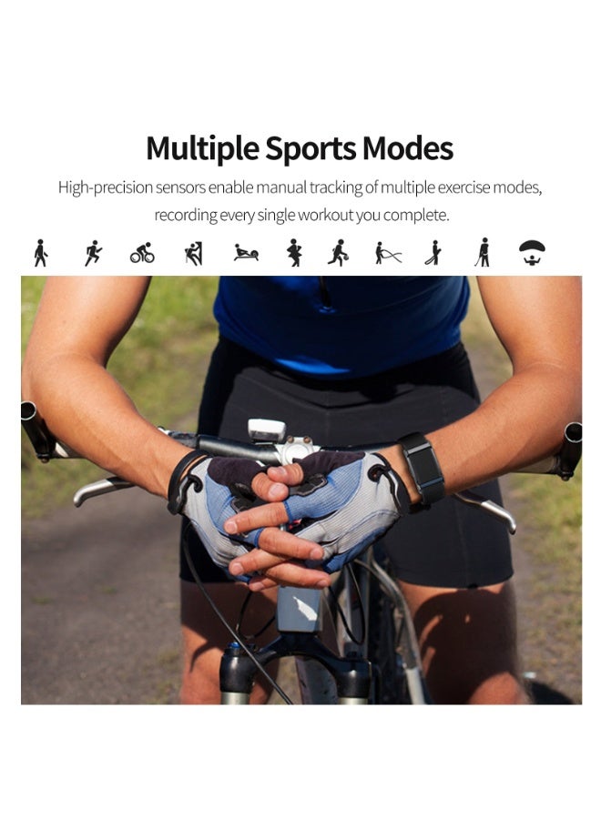 Smart Bracelet,Smart Health Wristband for Man&Women,Wearable Activity & Fitness Tracker Band, 24H Sleep Tracker,Health Data Monitor, Multi-Sport Mode Smart Wristband with Free APP, 2 pcs Bands,Black - Image 5