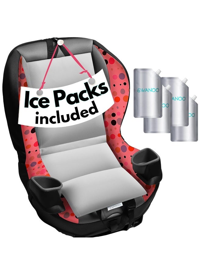 Swanoo Car Seat Cooling Pad, Stroller Cooling Pad with Ice Pack for Babies Toddler and Kids, Sun and Heat Cover Protector for Summer Carseat Cooler Liner - Image 1