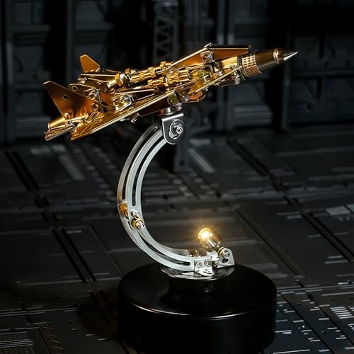 ZUNPINSPACE 3D Metal Puzzle for Adult J20 Supersonic Dragon Fighter Puzzle Military Fighter 3D Metal Model Kit Fighter Assembly DIY Building Set Ideal Gift for Adults and Collectors - Image 1
