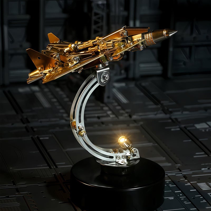 ZUNPINSPACE 3D Metal Puzzle for Adult J20 Supersonic Dragon Fighter Puzzle Military Fighter 3D Metal Model Kit Fighter Assembly DIY Building Set Ideal Gift for Adults and Collectors - Image 3