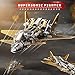 ZUNPINSPACE 3D Metal Puzzle for Adult J20 Supersonic Dragon Fighter Puzzle Military Fighter 3D Metal Model Kit Fighter Assembly DIY Building Set Ideal Gift for Adults and Collectors - Image 4