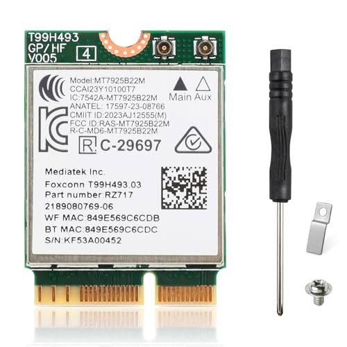 EDUP WiFi 7 M.2 Wireless Card for AMD/Intel Windows 11 (64-Bit), Bluetooth 5.4 Card BE6500 Tri-Band 6G/5G/2.4Ghz OFDMA 802.11be Wi-Fi 7 Network Card for Laptop PC, Also Support Linux Kernel 6.7+ - Image 1