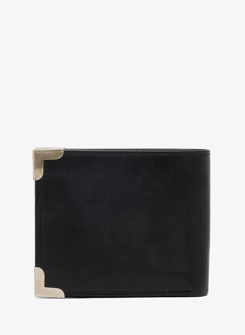 Robert Wood  Classic leatherette Bifold Wallet with metal corner for Men | Best Price UAE