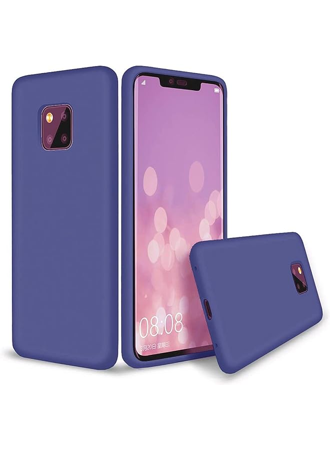 إيروريكس غطاء حماية بلاستيكي مرن ناعم الملمس متوافق مع هاتف هواوي ميت 20 برو أزرق داكن - Image 1