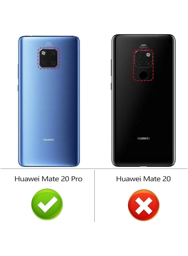 إيروريكس غطاء حماية بلاستيكي مرن ناعم الملمس متوافق مع هاتف هواوي ميت 20 برو أزرق داكن - Image 2