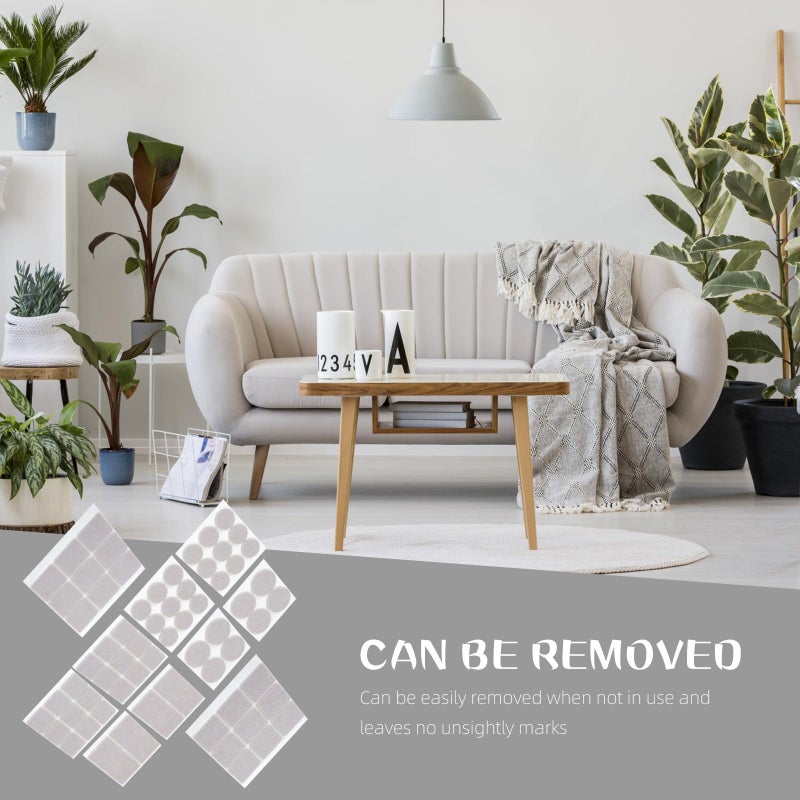 Multi Size Furniture Felt Pads Self Adhesive Non Slip Floor Protectors for Chairs Hardwood Tile - Image 5