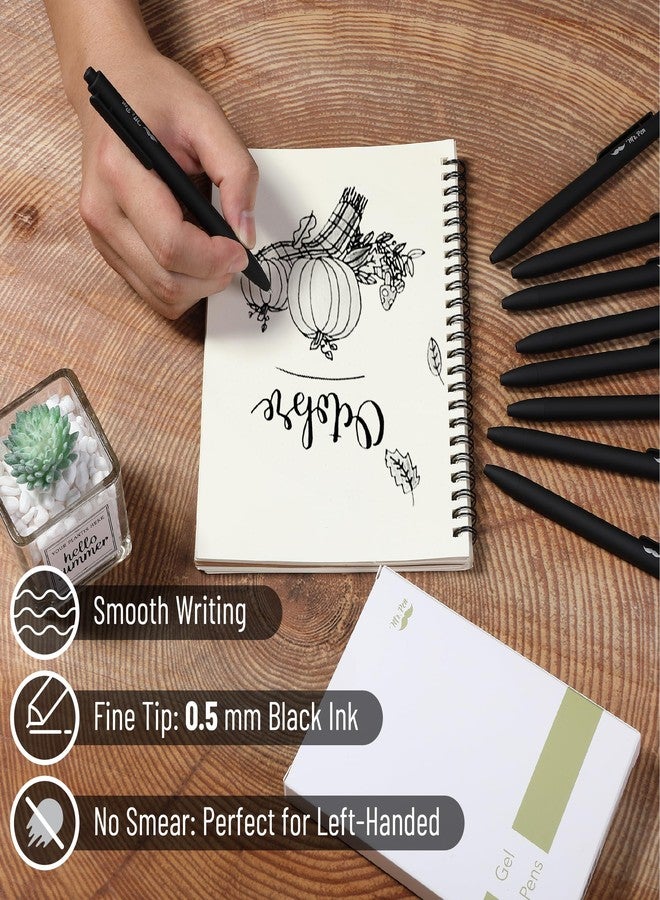 Mr. Pen Retractable Pens - Black Ink Fine Point 0.5 mm, 10 Pack Aesthetic Pens for Journaling - Image 3