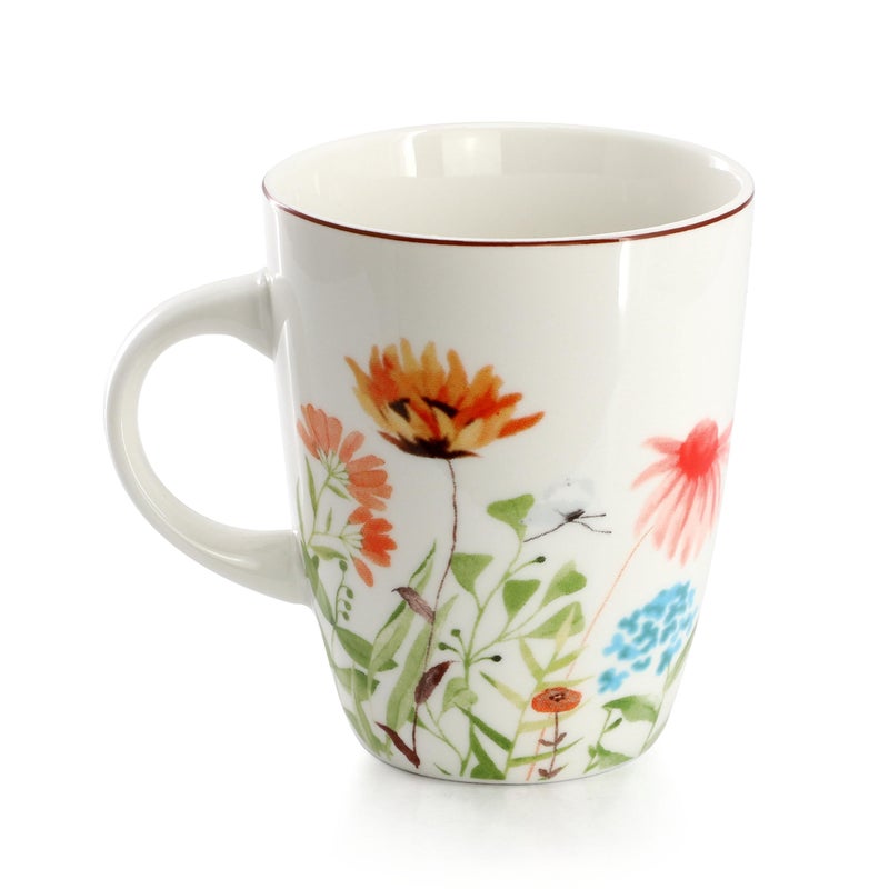 Elama Wildflower Meadow 16 Piece Porcelain Dinnerwar/Tableware Set, Service for 4 (Wildflower Meadow) - Image 5
