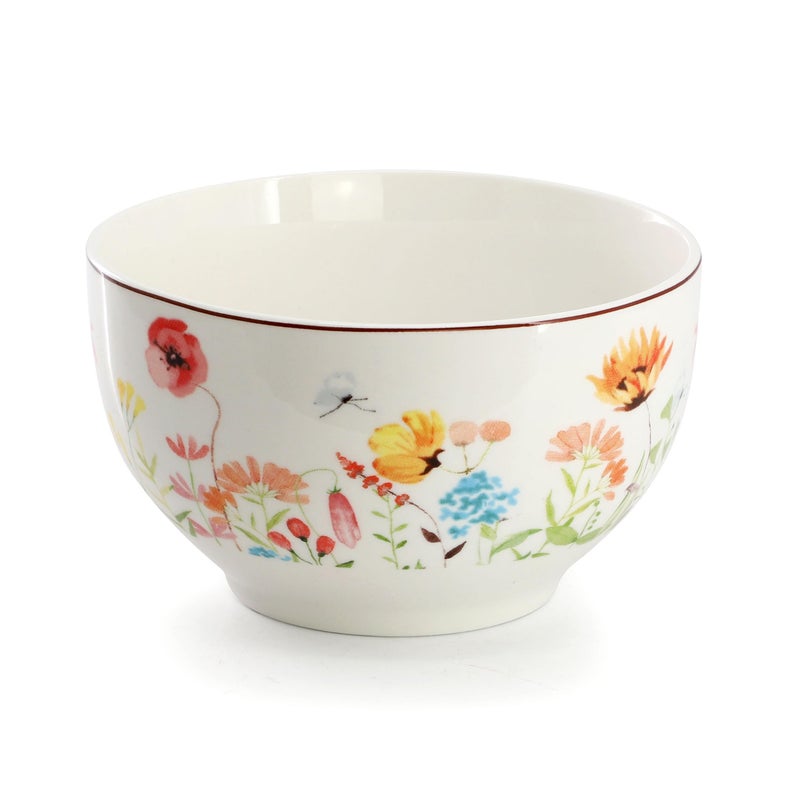 Elama Wildflower Meadow 16 Piece Porcelain Dinnerwar/Tableware Set, Service for 4 (Wildflower Meadow) - Image 4