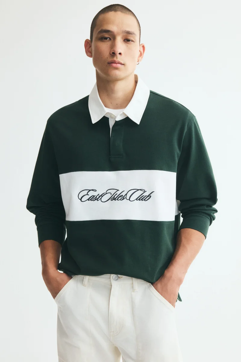 Regular Fit Cotton rugby shirt