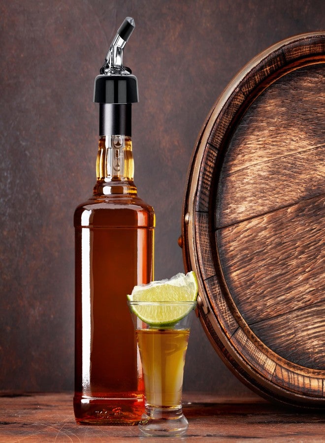 Oggi Automatic Measured Bottle Pourer Spout - Liquor Bottle Pourers Jigger Quick Shot Spirit Measure Pourer, 1 oz/ 30 ml (Clear, Black) - Image 3