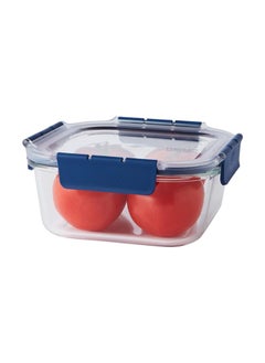 LOCK & LOCK Lock & Lock Airtight Glass Containers With Lid | Leak Proof, Transparent Glass Storage Container For Kitchen | Microwave & Freezer Safe| Food Storage Meal Containers Organizer - Square, 1400 ml  - Image 2