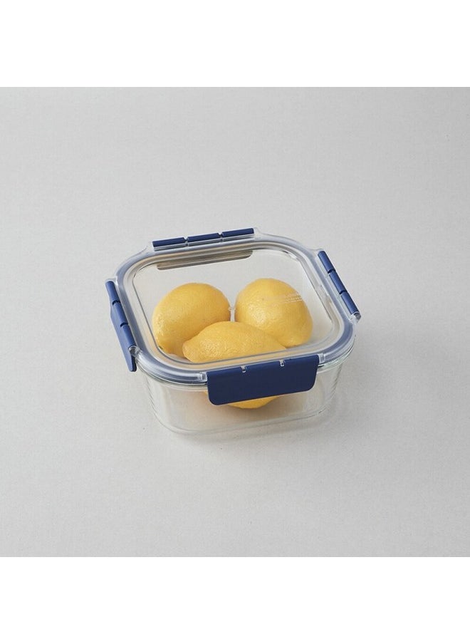 LOCK & LOCK Lock & Lock Airtight Glass Containers With Lid | Leak Proof, Transparent Glass Storage Container For Kitchen | Microwave & Freezer Safe| Food Storage Meal Containers Organizer - Square, 1400 ml  - Image 4