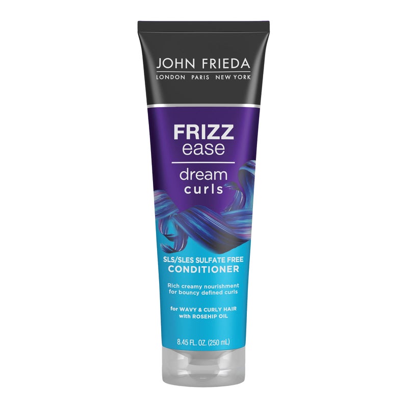 John Frieda Frizz Ease Dream Curls Conditioner, Hydrates and Defines Curly, Wavy Hair, Helps Control Frizz, SLS/SLES Sulfate Free, Enhances Natural Curls, 8.45 Fluid Ounces - Image 1