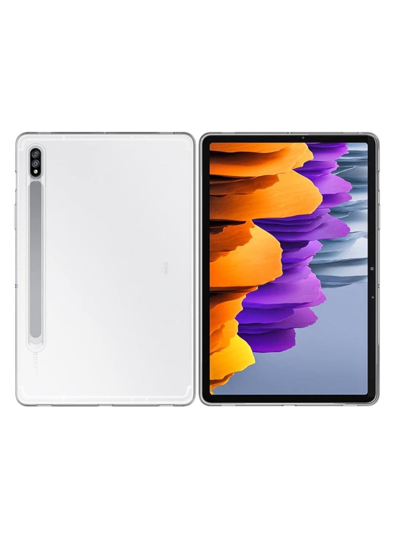 Galaxy Tab S8&S7 Clear Case 11-Inch, Puxicu Slim Design Flexible Soft TPU Protective Cover for Samsung Galaxy Tab S8/S7 11" (Model:SM-X700/X706/T870/T875/T878), Transparent  - Image 5