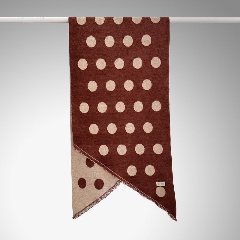 الشركة المصنعة Polka Dot تقليد الكشمير 2025 Tassel الشال شال كوري النسخة حلو الشال بالجملة - Image 1