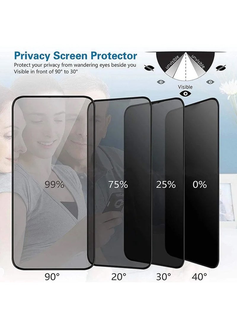 Techie HD Privacy Tempered Glass Screen Protector for Motorola Edge 30  - Anti Bubbles 9H Hardness 0.33 mm Rounded Edges Easy Installation - Image 5