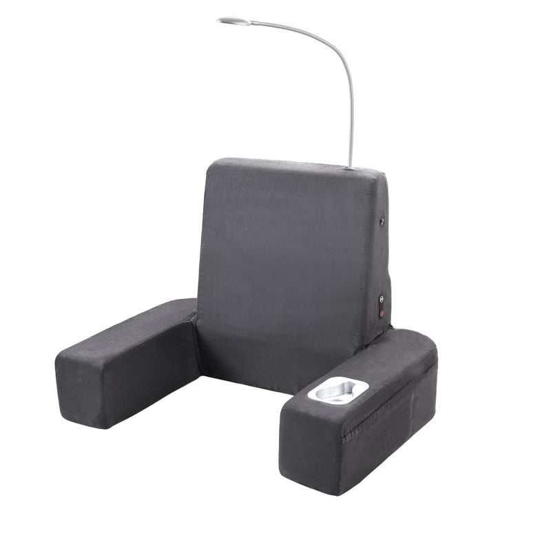 Carepeutic Bed Lounger with Heated Comfort Massager Gray1 Count Pack of 1