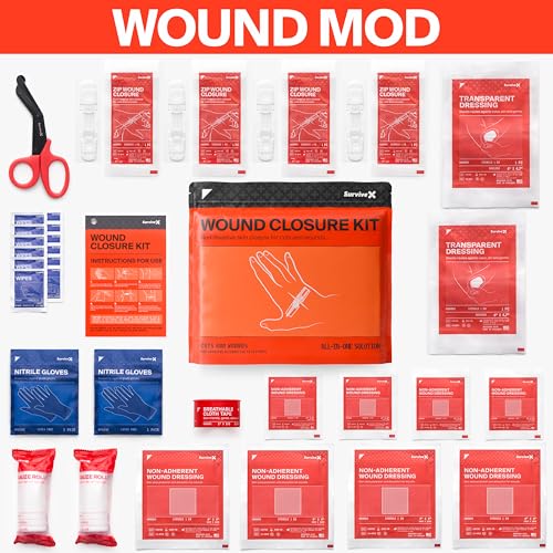 SurviveX Zip Stitch Wound Closure Strips Kit - Repair Wounds Without Stitches - Zipstitch Sutures - Laceration Closure Kit - Image 2