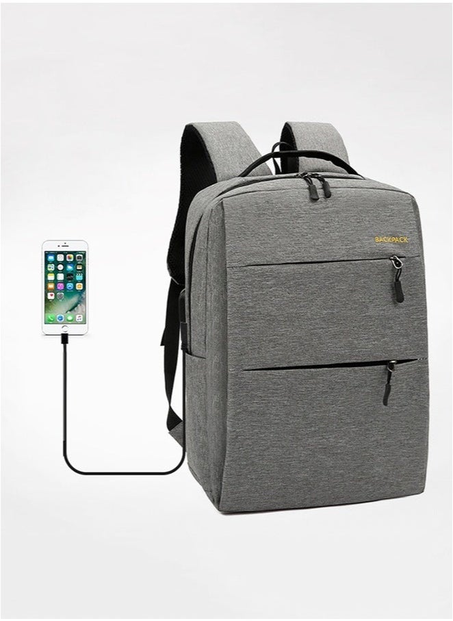Generic 3-Piece Nylon Waterproof Backpack With Usb Charging Port Large Capacity Travel Commuter Backpack 15.6-Inch Laptop Bag With Shoulder Messenger Bag And Pencil Case  - Image 2