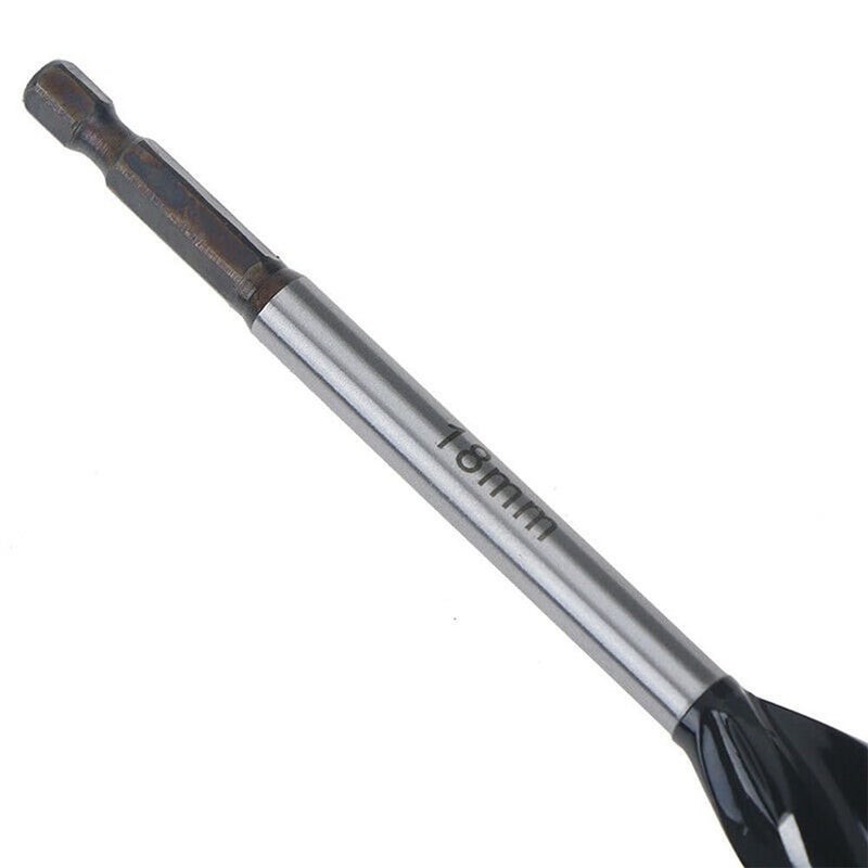 1pc Wood Auger Drill Bit Set 10-25mm, Fast Cutting Spiral Woodworking Bits with Hex Shank for Carpenter Joiner, High Steel Drills for Dry Damp Sticky Wood (18mm) - Image 3
