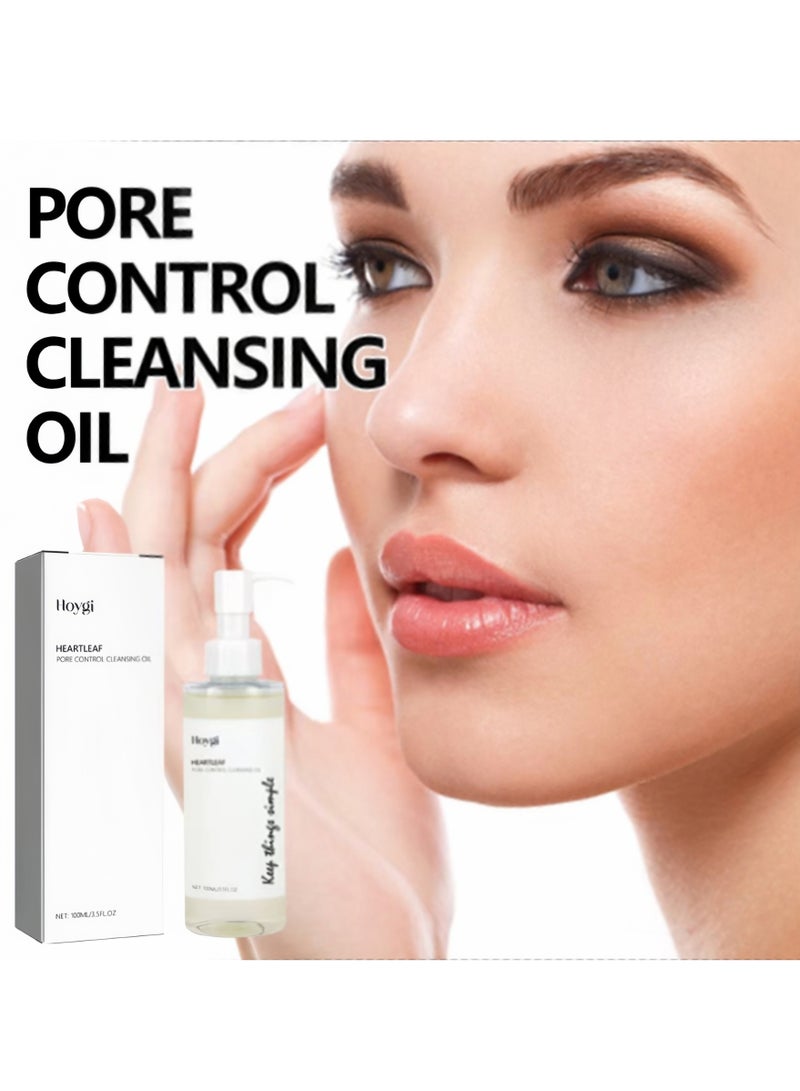Hoygi Heartleaf Pore Control Cleansing Oil 100 ml, Oil Cleanser, Heartleaf Pore Control Oil, Cleansing Oil, Pore Control Cleaning Oil, Heartleaf Pore Control Cleaning Oil - Image 3