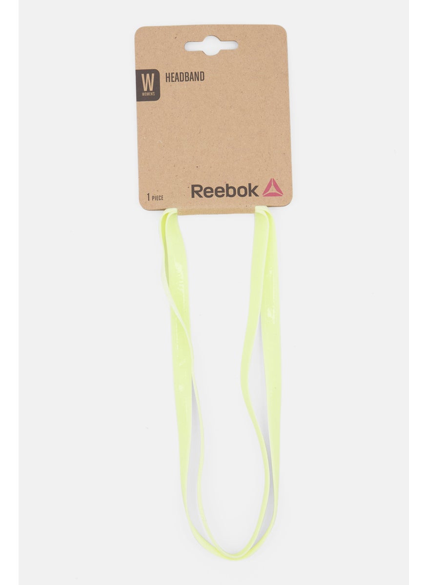 Reebok رباط رأس بطبعة شعار العلامة التجارية للنساء قطعة واحدة، أخضر  - Image 1
