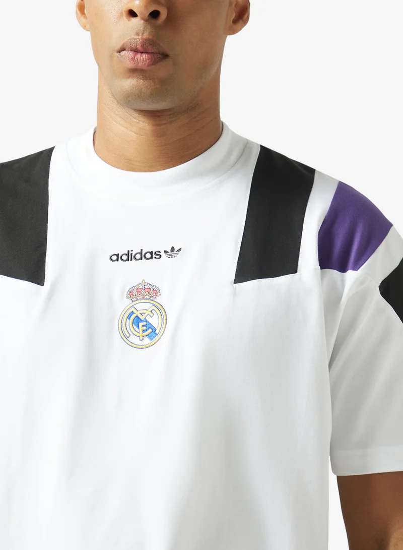 Adidas WHITE Real Madrid EQT T-Shirt for Men | Best Price UAE