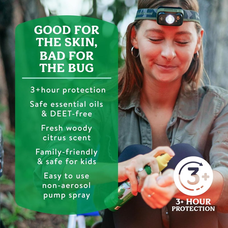 Badger Bug Spray, Non-DEET Mosquito Repellent with Citronella & Lemongrass, Natural Bug Spray for People, Family Friendly Bug Repellent, 4 fl oz (2 Pack) - Image 2