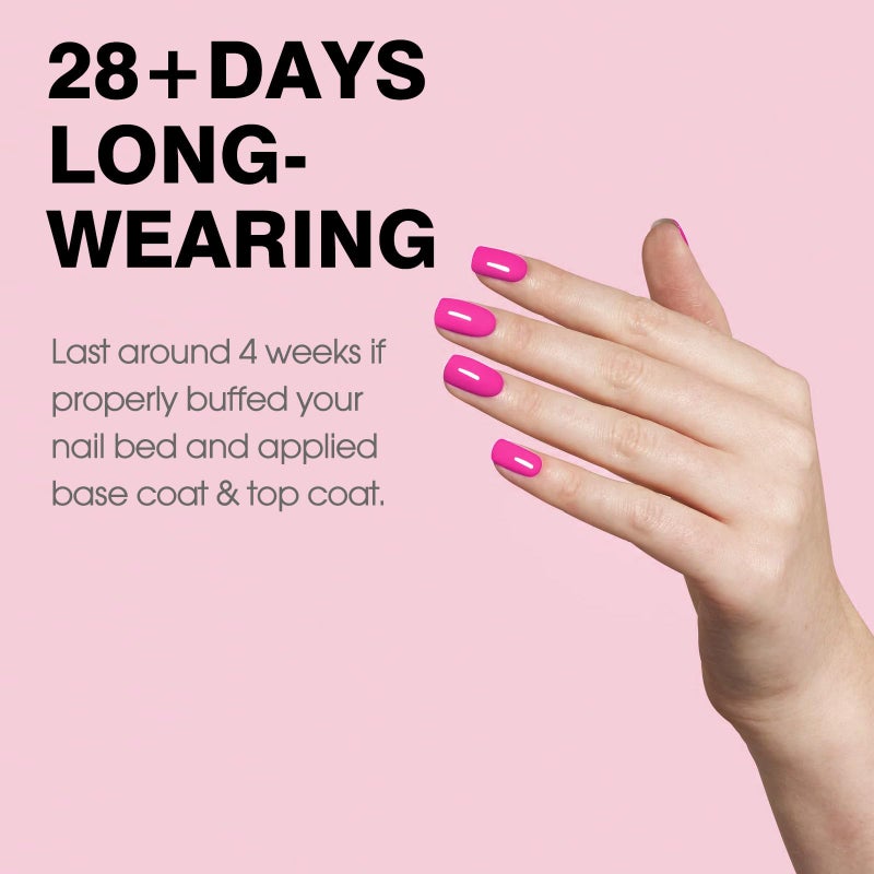 CANNI Hot Pink Nail Gel Polish, 1Pcs Bright Coral Pink Cerise Color High Gloss Soak Off UV LED Gel Nail French Nail Manicure Salon DIY - Image 3