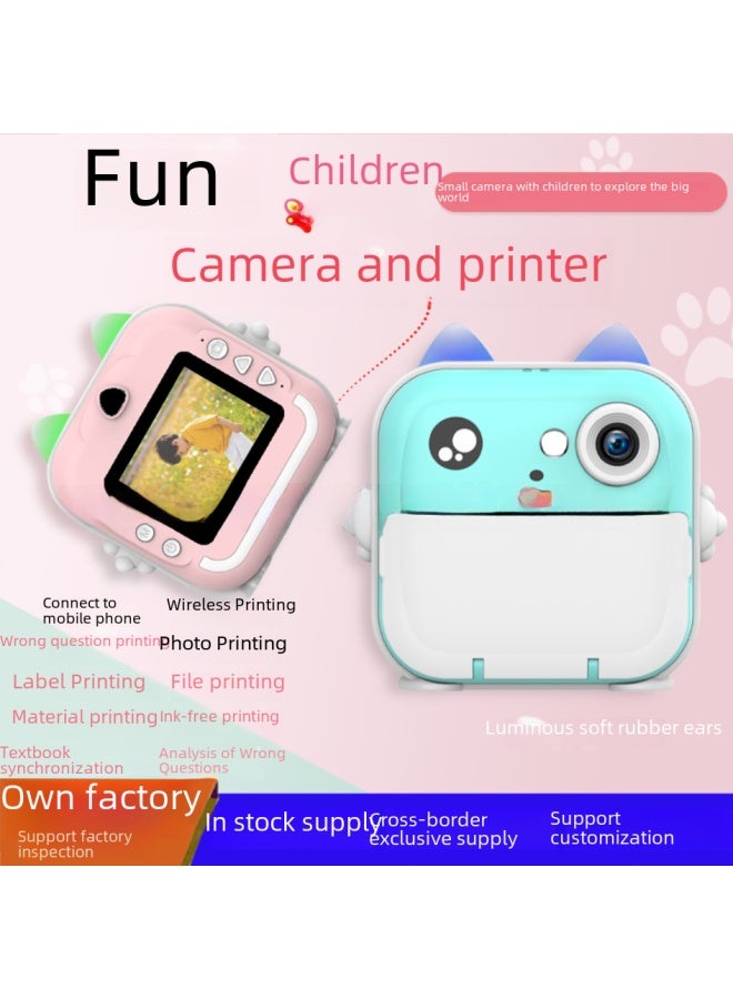 New Product Polaroid Children Digital Camera Cute Cartoon Mini Kids Toy Hd Print Camera Gift - Image 2