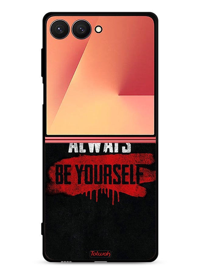 Tolwak Samsung Galaxy Z Flip7 Protective Case Cover Always Be Yourself - Image 1
