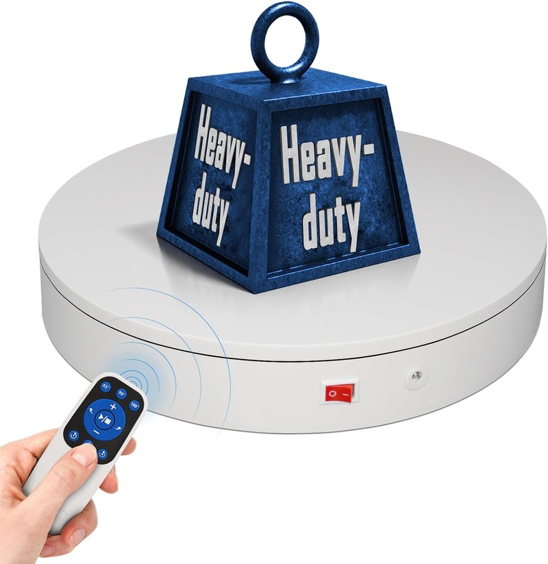 ComXim Remote Motorized Electric Turntable Rotating Display Stand Spinning Rotating Platform 360 Photography Turntable Motorized Spinning Platform for Photography,Display,3D Scaner - Image 1