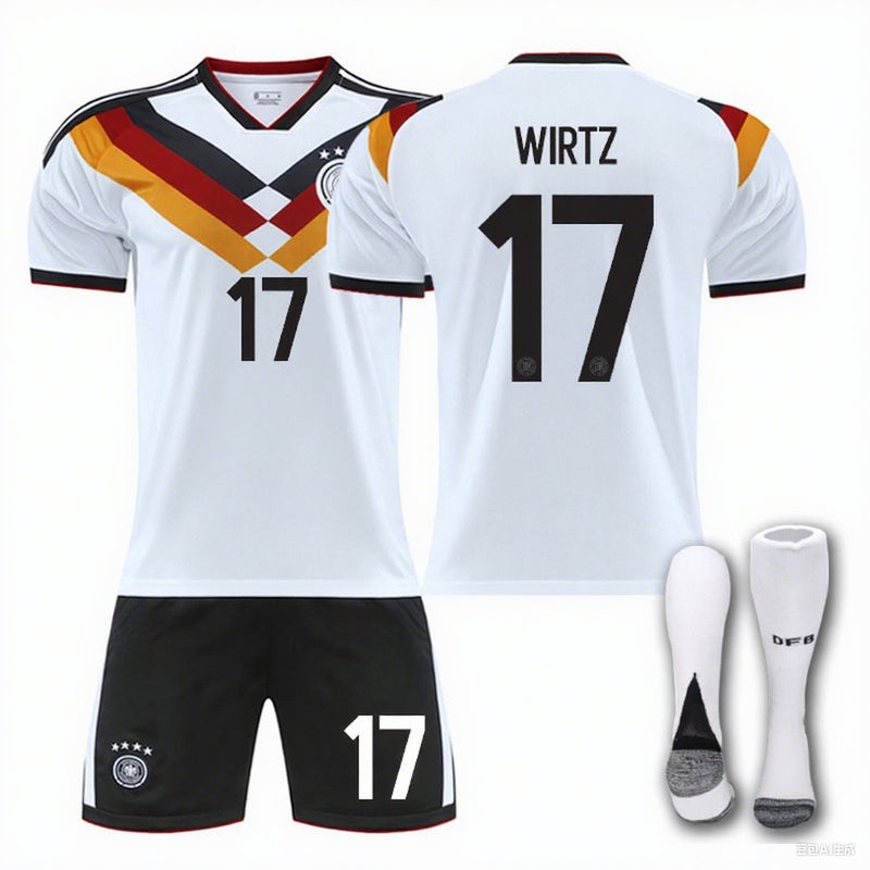 2526 World Cup Germany Home Football Jersey No. 8 Kroos No. 13 Müller Jersey 3XL Plus Size Summer - Image 4