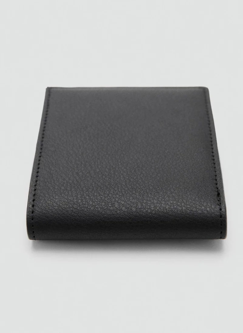 Mango Man Wallet With Embossed Effect