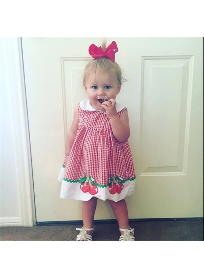 Sugarmelon 24Colors Boutique Hair Bow Clips for Little Girls - Grosgrain Ribbon Alligator Hair Clip Toddler Baby Girl School Jojo Bow Hair Accessories (24 pcs/4 Inch) - Image 4