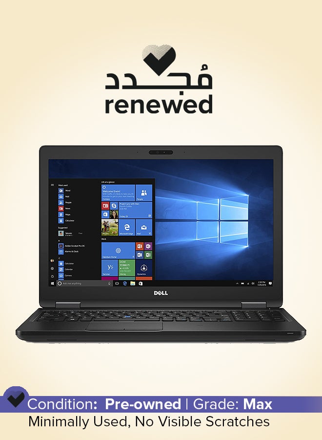 DELL Renewed - Latitude 5580 Laptop With 15.6-Inch Display,Intel Core i7 Processor/7th Generation/16GB RAM/512GB SSD/NVIDIA GeForce 930MX-2GB Graphics/Windows 10 Pro English/Arabic Black - Image 1