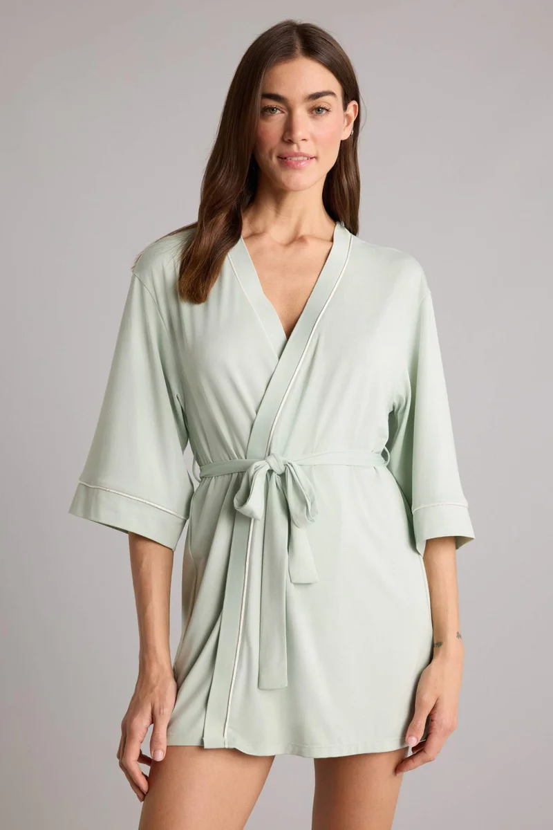 DeFacto Regular Fit Wrap Collar Robe