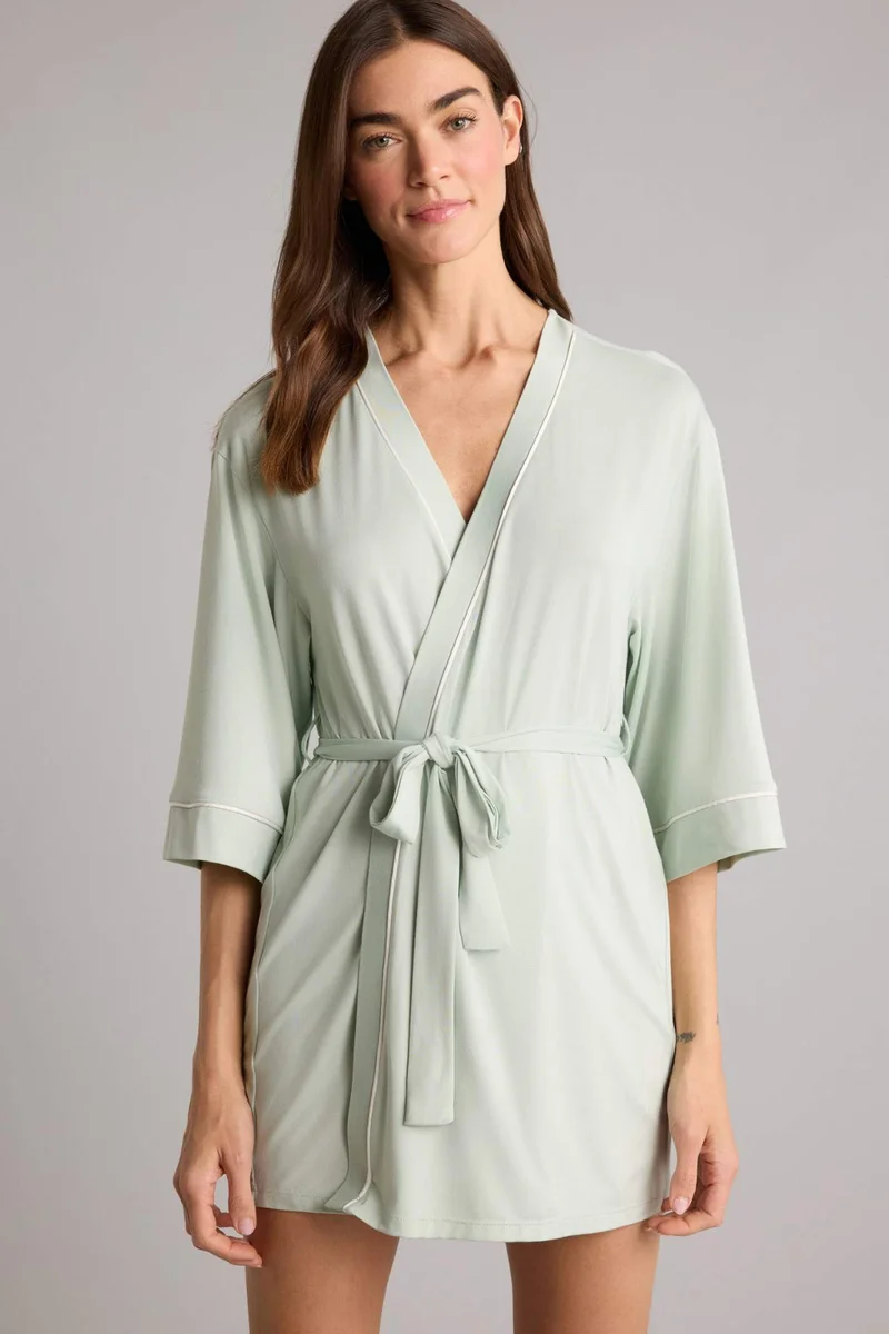 DeFacto Regular Fit Wrap Collar Robe