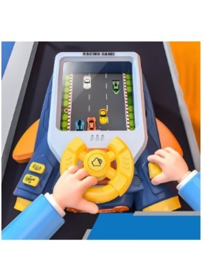 Simulation Driving Steering Wheel Musical Steering Wheel Toys for child, Toddler Simulated Driving Racing Car Game with Sound Age 3+ Year Old, Interactive Educational Learning Race Car Toy