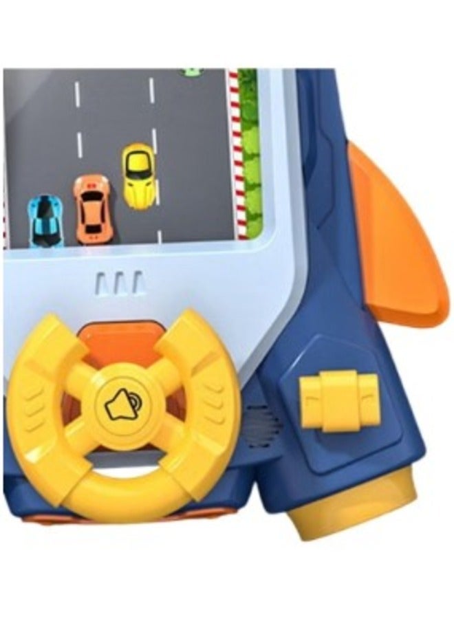 Simulation Driving Steering Wheel Musical Steering Wheel Toys for child, Toddler Simulated Driving Racing Car Game with Sound Age 3+ Year Old, Interactive Educational Learning Race Car Toy