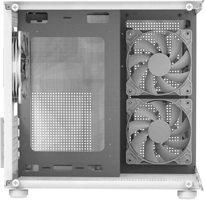 GamerTek Ion V2 Gaming PC Case - White - Image 4