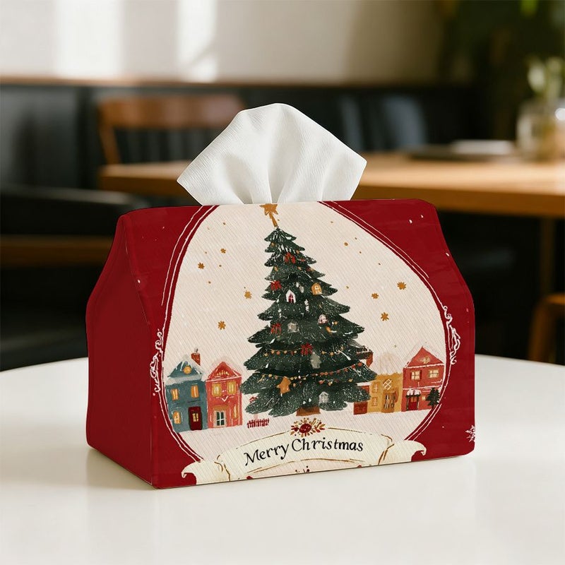 Christmas Party Tissue Box Holder For Kitchen Living Room Restaurants 1 Pack - Image 5